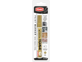 Marker olejowy TOMA z�oty, blister 1szt.