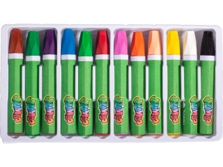 Pastele olejne Jumbo, zestaw 12 kolorw, Happy Color