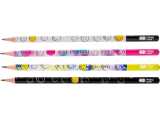 Owek trjktny, 2B, Smile, Happy Color [opakowanie=24szt]