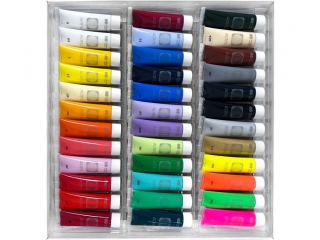 Farba akrylowa zestaw 36 kolorw x 12 ml, Happy Color