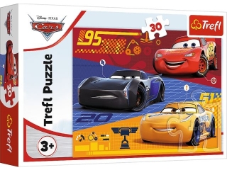 Puzzle "30 - Auta przed wy¶cigiem" / Disney Cars 3 18274