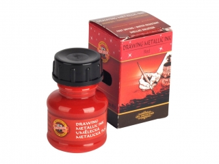 KIN TUSZ KREŚL. ART METALIK 2330 20 G CZERWONY