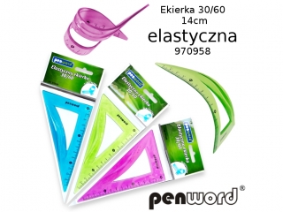 EKIERKA 30/60 14CM ELASTYCZNA 970958 [opakowanie=20szt](SZPSH)