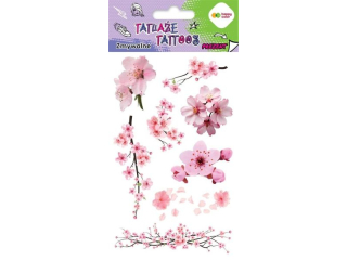 Tatuae zmywalne SAKURA, rozm. 100x200 mm, Happy Color