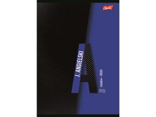 Zeszyt j�zyk angielski ze �ci�g� A5 60 kartek krata ok�adka laminowana lakier miejscowy UV 70 g/m2   [opakowanie=10szt]