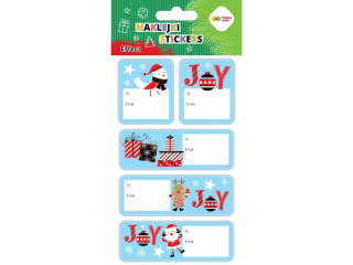 Naklejki EFFECT-Xmas Joy Tag, 10x20cm, Happy Color [opakowanie=5szt]