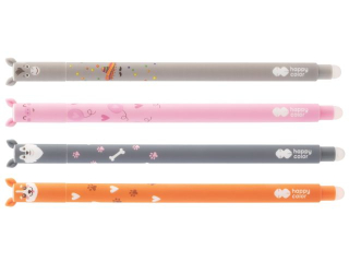Dugopis wymazywalny Uszaki Babe, 0.5mm, niebieski, Happy Color DOSTAWA NA KONIEC KWIETNIA [opakowanie=12szt]