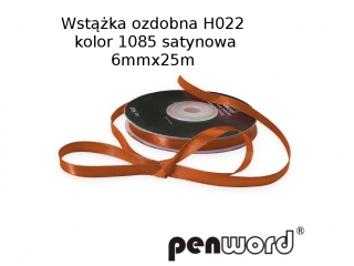 WSTKA OZDOBNA H022 KOL. 1085 SATYNOWA 6mmx25m [opakowanie=5szt]