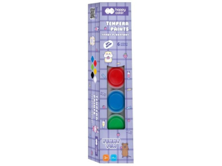 Farby plakatowe 6 kol., Kapibara, Yummy Yum, Happy Color