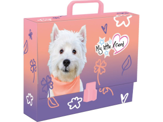 Teczka z r�czk� A4, XL 33 x 24, 8 x 9 cm MY LITTLE FRIEND DOG