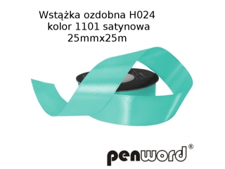 WSTKA OZDOBNA H024 KOL. 1101 SATYNOWA 25mmx25m [opakowanie=5szt]