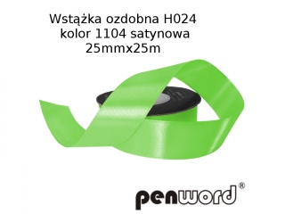 WSTKA OZDOBNA H024 KOL. 1104 SATYNOWA 25mmx25m [opakowanie=5szt]