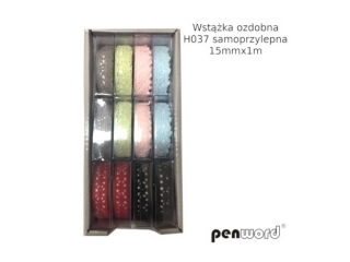 WSTKA OZDOBNA H037 SAMOPRZYLEPNA 15mmx1m [opakowanie=12szt]