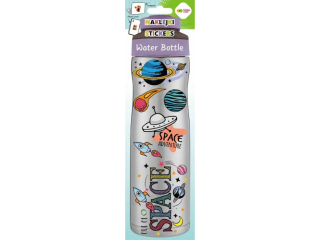Naklejki WATER BOTTLE - Space Adventure, 83x286 mm, Happy Color | DOSTPNE NA POCZTKU LISTOPADA [opakowanie=5szt]