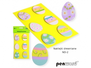 NAKLEJKI DREWNIANE ND-2 JAJKA