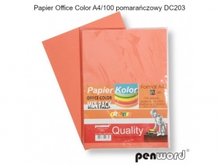 PAPIER OFFICE COLOR A4/100 POMARACZOWY DC203