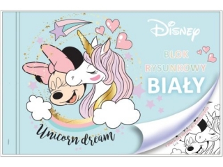 BLOK RYSUNKOWY BIAŁY A4/20k. z pierwszą stroną do kolorowania / MINNIE MOUSE (opakowanie=10 szt)