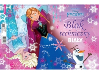 BLOK TECHNICZNY BIAŁY A4/10k. FROZEN (opakowanie=10 szt)
