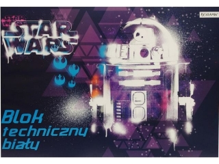 BLOK TECHNICZNY BIAŁY A4/10k. STAR WARS (opakowanie=10 szt)