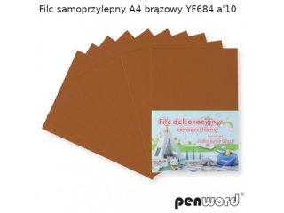 FILC SAMOPRZYLEPNY A4 BRĄZOWY YF684 a10