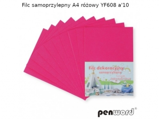 FILC SAMOPRZYLEPNY A4 RÓŻOWY YF608 a10
