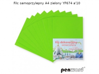 FILC SAMOPRZYLEPNY A4 ZIELONY YF674 a10