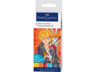 PITT ARTIST PEN MANGA ETUI 6 SZT. SHONENFABER-CASTELL [opakowanie=5szt]