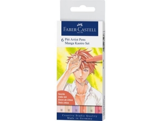 PITT ARTIST PEN MANGA ETUI 6 SZT. KAOIROFABER-CASTELL [opakowanie=5szt]