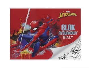 BLOK RYSUNKOWY BIAY A4/20k. z pierwsz stron do kolorowania / SPIDER MAN [opakowanie=10szt]