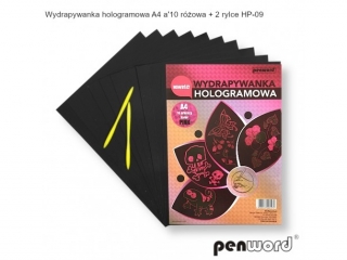 WYDRAPYWANKA HOLOGRAMOWA A4 a10 RZOWA +2rylce HP-09