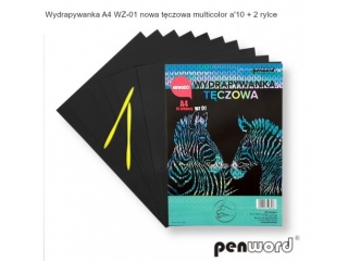 WYDRAPYWANKA A4 WZ-01 NOWA TCZOWA MULTICOLOR a10 + 2rylce