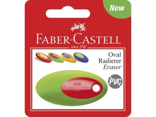GUMKA OVAL PVC-FREE MIX KOLORÓW BLISTER 1SZT. FABER-CASTELL