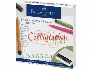 PITT ARTIST PEN C ZESTAW DO KALIGRAFII 12 KOL. STUDIO BOX FABER-CASTELL