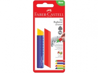 GUMKA TRI PVC-FREE MIX KOLORÓW+1 WKŁAD ZAPASOWY BLISTER FABER-CASTELL
