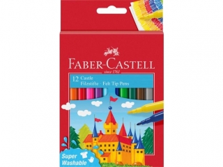 FLAMASTRY ZAMEK 12 KOL. OP. KARTONOWE FABER-CASTELL