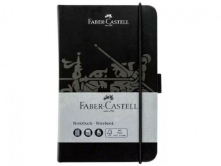 NOTATNIK A5 194K PAPIER 100G TWARDA OPRAWA CZARNY FABER-CASTELL