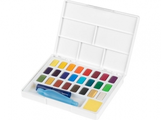 FARBY AKWARELOWE CS W KOSTKACH 24 KOL. PLASTIKOWE OPAKOWANIE FABER-CASTELL