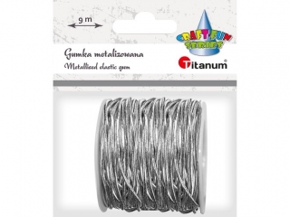 Gumka metalizowana O2mm 9m srebrna