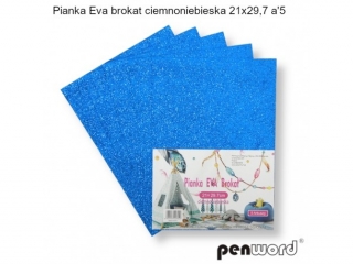 PIANKA EVA BROKAT CIEMNONIEBIESKA 21X29, 7a5