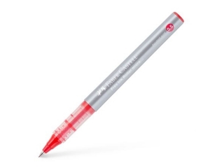CIENKOPIS KULKOWY FREE INK 0, 5MM CZERWON Y FABER-CASTELL [opakowanie=12szt]