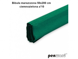 BIBU£A MARSZCZONA 50x200cm CIEMNOZIELONA a10 (SZPSH)