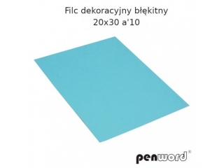 FILC DEKORACYJNY BŁĘKITNY 20X30 a10