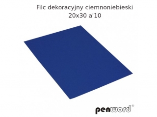 FILC DEKORACYJNY CIEMNONIEBIESKI 20X30 a10