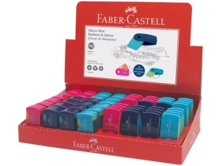 SLEEVE MINI DISPLAY 24X TEMPERÓWKA MINI + 32X GUMKA MINI FABER-CASTELL