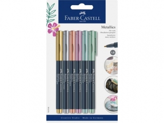 PISAKI METALICZNE METALLICS BLIST. 6 SZT FABER-CASTELL