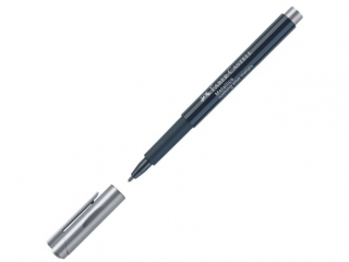 PISAK METALICZNY METALLICS KOLOR SREBRNY (NOTHING ELSE METALS) FABER-CASTELL [opakowanie=10szt]