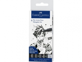 PITT ARTIST PEN MANGA ETUI 6 SZT. MANGAKA FABER-CASTELL [opakowanie=5szt]