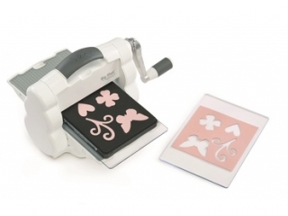 MASZYNA TNĄCO - WYTŁACZAJĄCA - SIZZIX BIG SHOT FOLDAWAY (WHITE x GREY)- ZESTAW STARTOWY