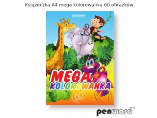 KSIECZKA A4 MEGA KOLOROWANKA 60 OBRAZKW                                      ISBN 978-83-966136-0-8