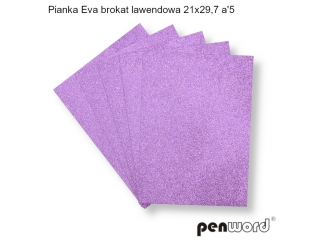 PIANKA EVA BROKAT LAWENDOWA 21X29, 7 a5 Y214